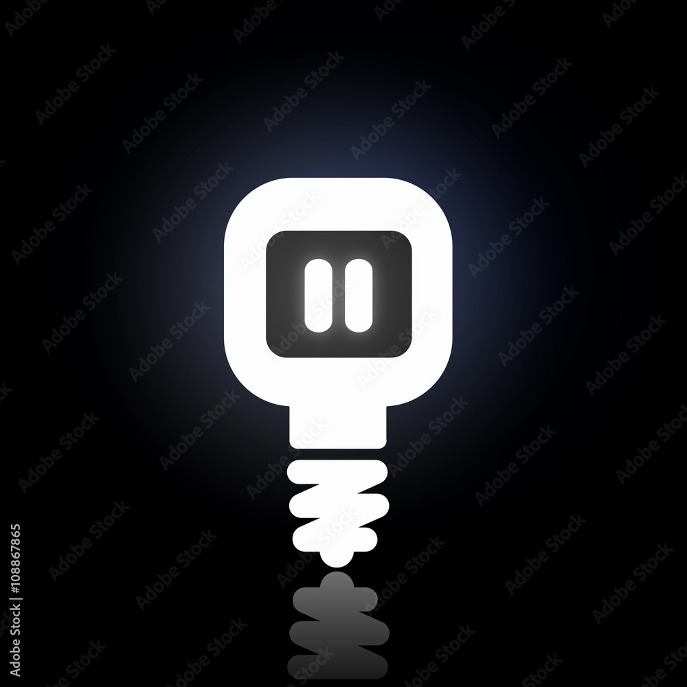 Glowing bulb icon Glowing bulb icon