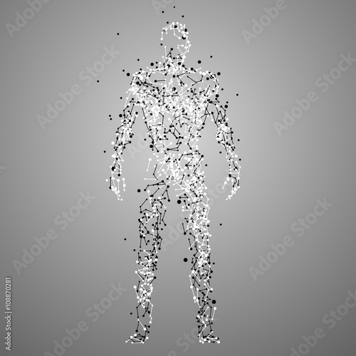 Molecule human silhouette