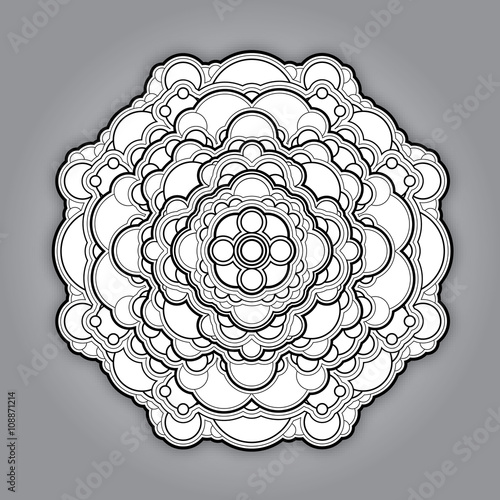 hand created vector mandala ornamental decoration element