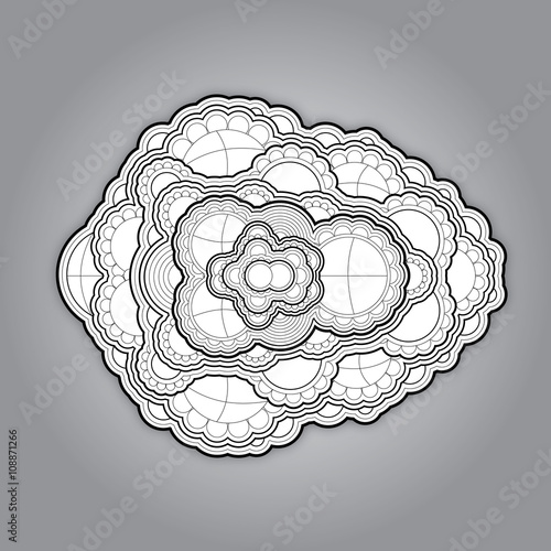 hand created vector mandala ornamental decoration element
