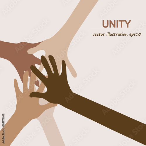 hands diverse unity