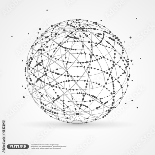 Sphere wireframe mesh