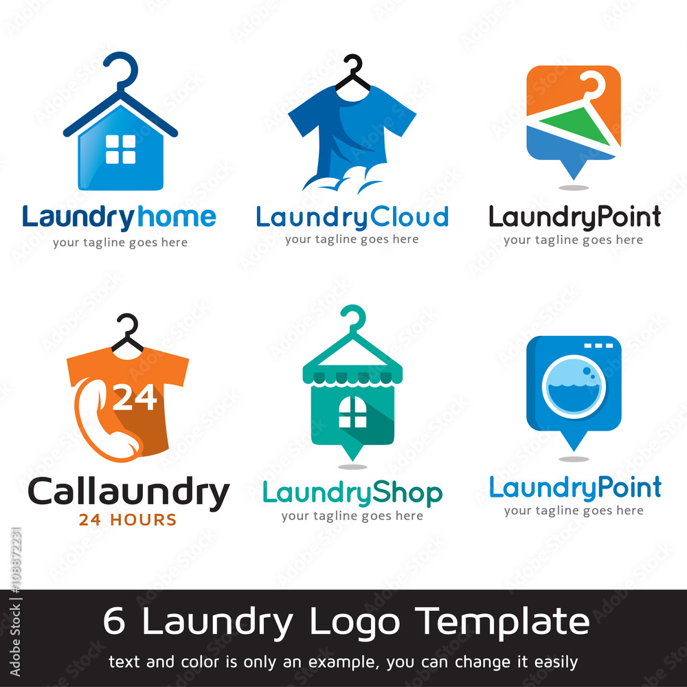 Laundry Logo Template Design Vector Laundry Logo Template Design Vector