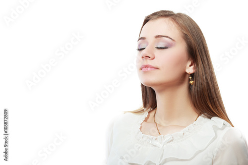 woman breathing