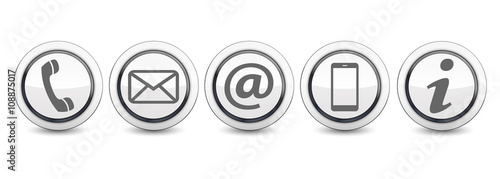 Kontakt Symbole Icons Buttons