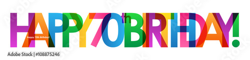 HAPPY 70th BIRTHDAY Card