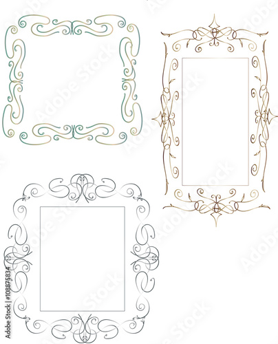 Set of vintage frames