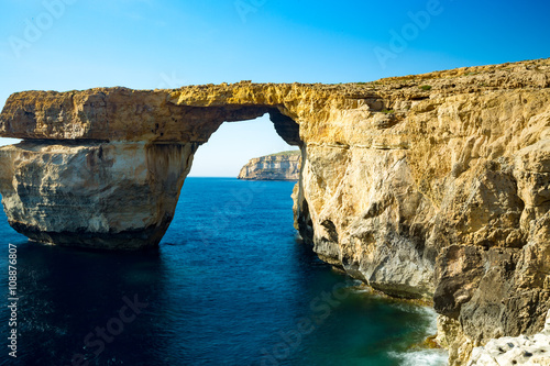 Azure Window, natural arch, famous landmark and popular tourist