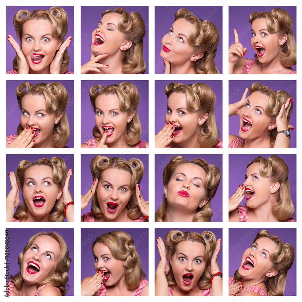 Collage with emotions Collage with emotions