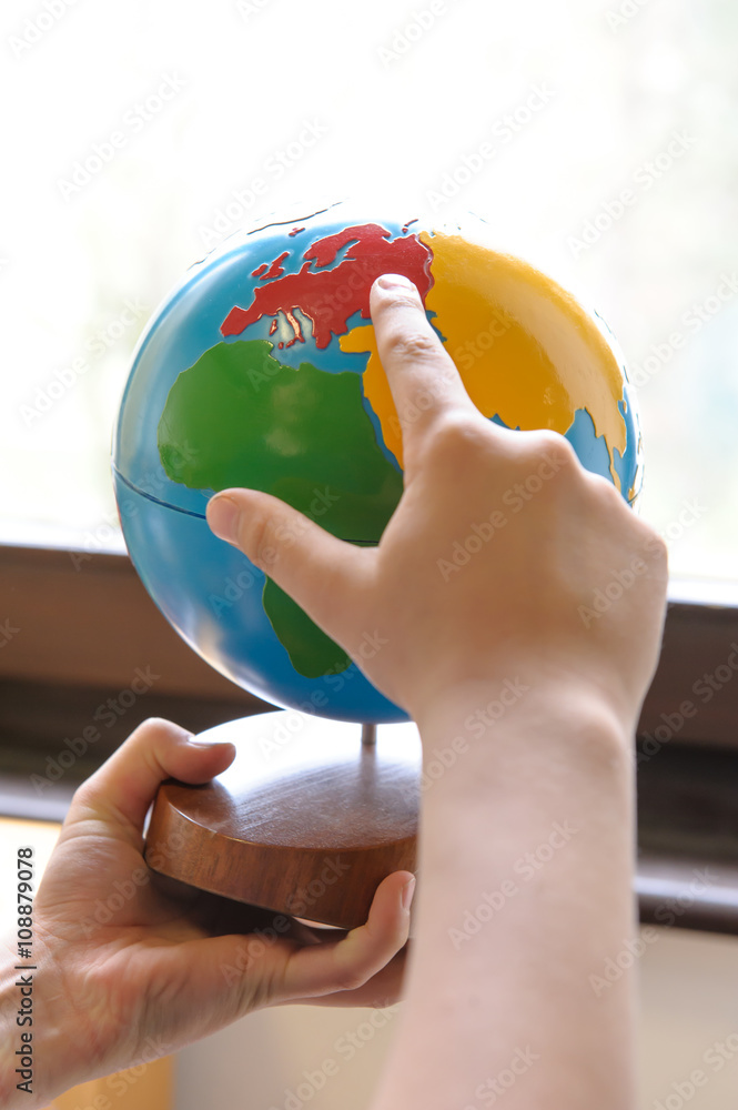 Montessori Globe Stock Photo | Adobe Stock
