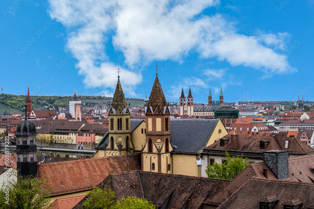 Fototapeta premium Blick auf Würzburg