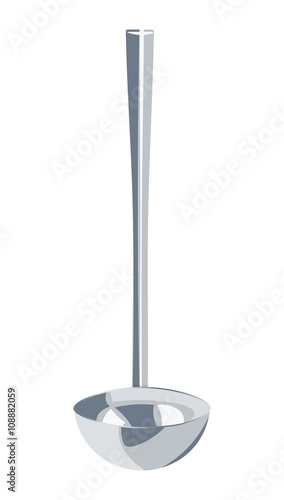  kitchen ladle vector illustration