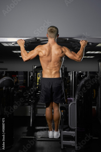 Young bodybuilder in the gym