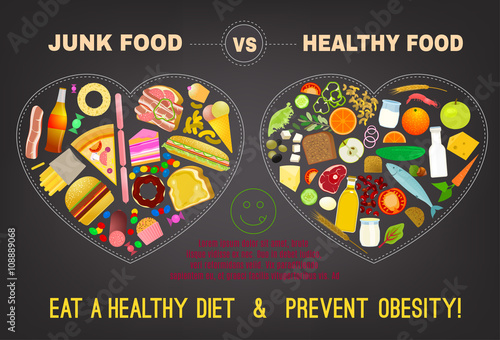 Healthy food infographics