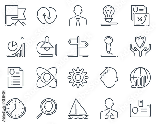 Business icon set