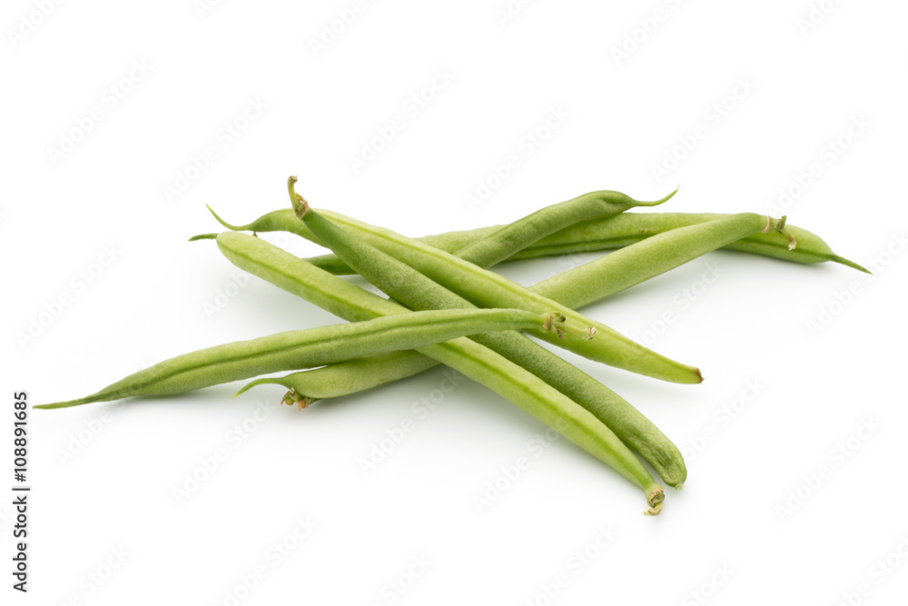 Green beans isolated on a white background. Green beans isolated on a white background.