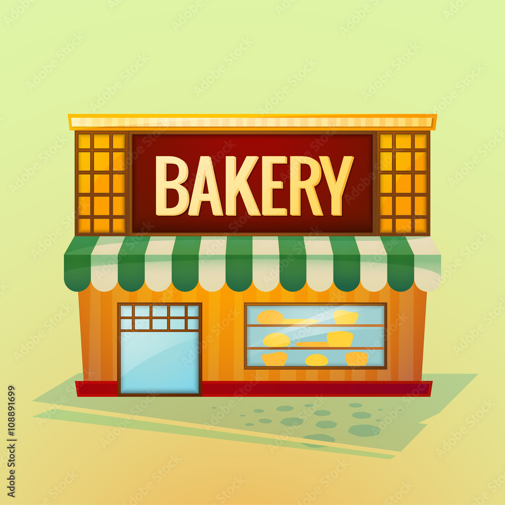 Bakery shop, vector illustration Bakery shop, vector illustration