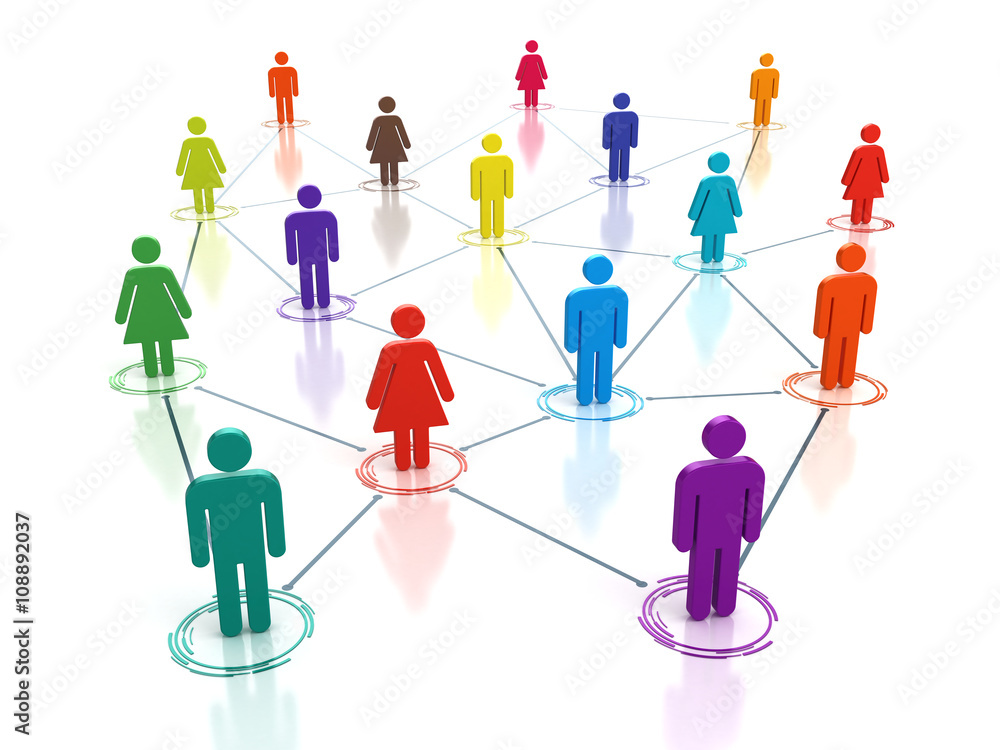 Social media network - connecting people concept Social media network - connecting people concept