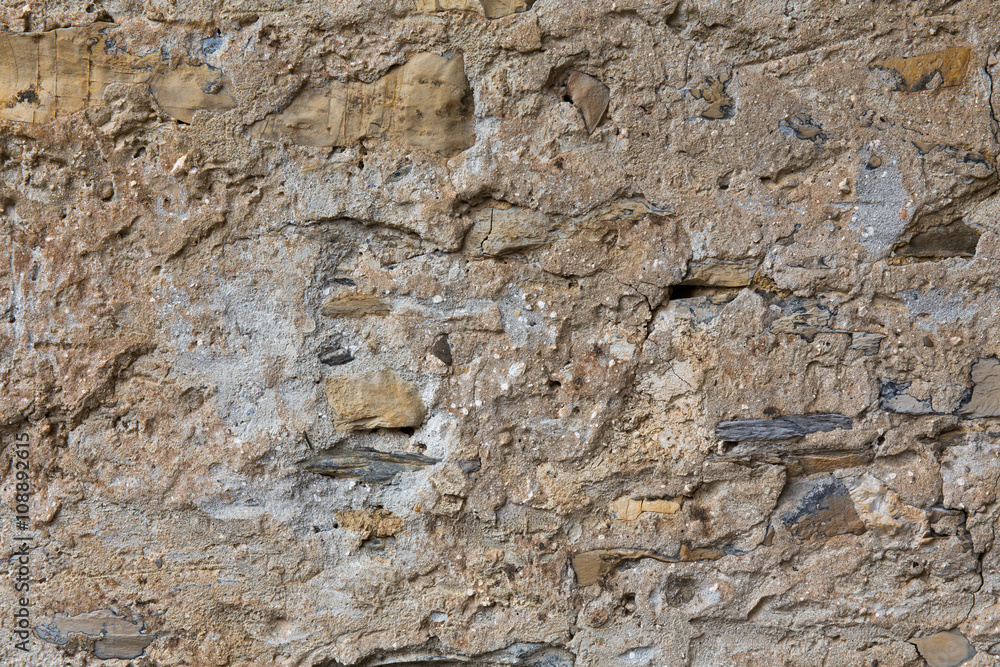 wall of stones as a texture