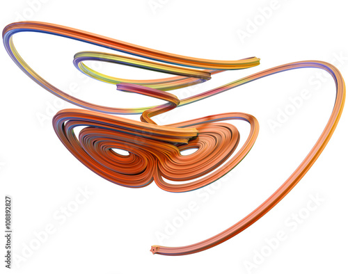 3D illustration of abstract figures 