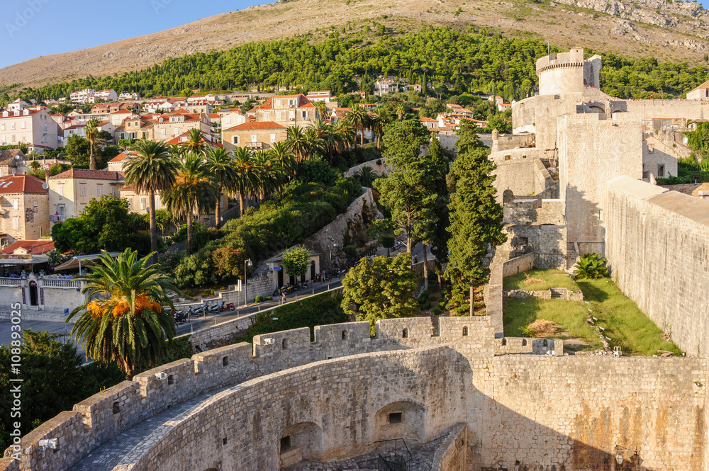 Dubrovnik west defense walls