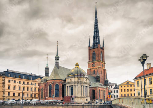 Riddarholm Church (Riddarholm Kyrka) In Stockholm, Sweden