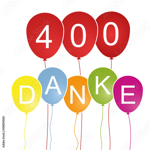 400 Danke - Luftballons