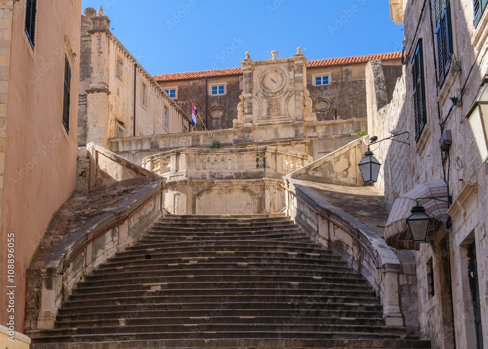 Dubrovnik Jesuit Church staircase