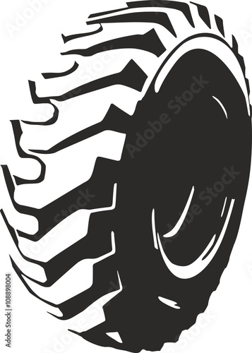 black tyre symbol