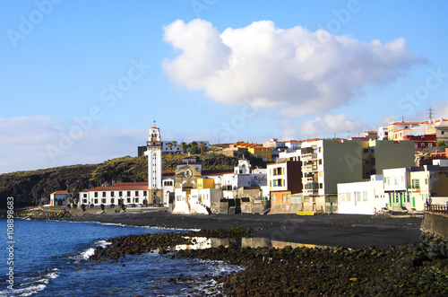  Candelaria with its black beach and the basilica Tenerife, Canary Islands, Spain