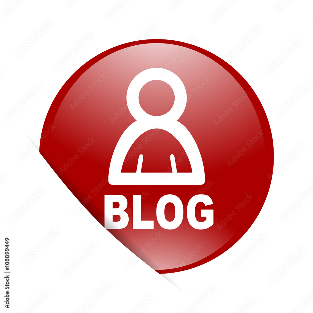 blog red circle glossy web icon blog red circle glossy web icon