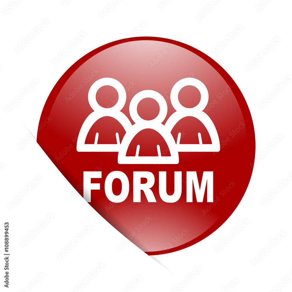forum red circle glossy web icon forum red circle glossy web icon