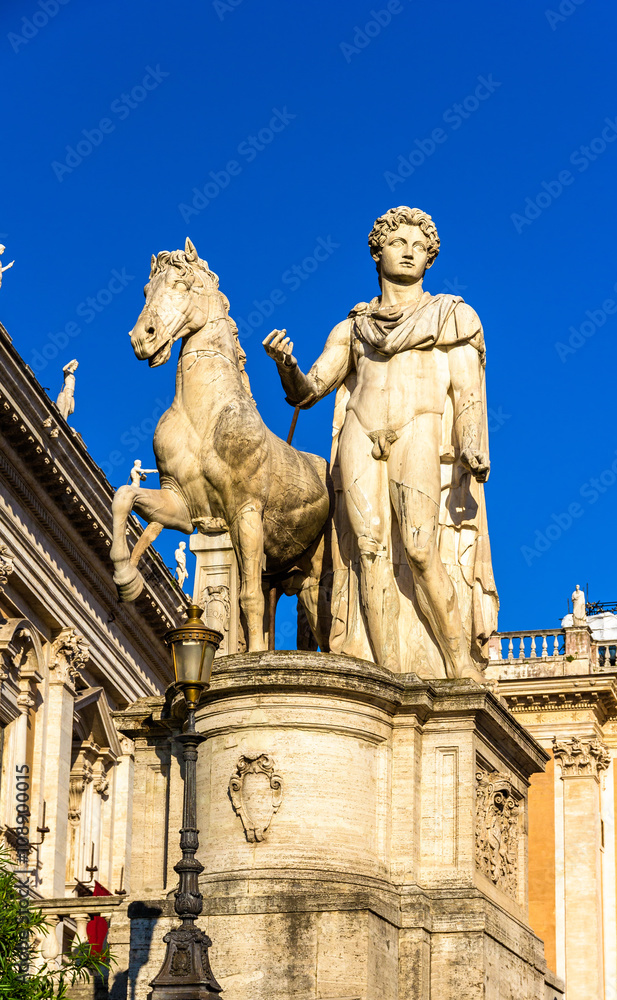 Statue of Dioscure on the Capitoline Hill in Rome Statue of Dioscure on the Capitoline Hill in Rome