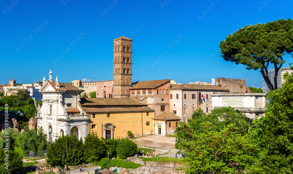 Santa Francesca Romana Church in the Roman Forum