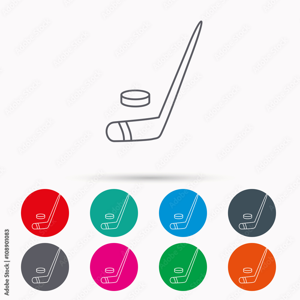 Ice hockey icon. Professional sport game sign. Ice hockey icon. Professional sport game sign.