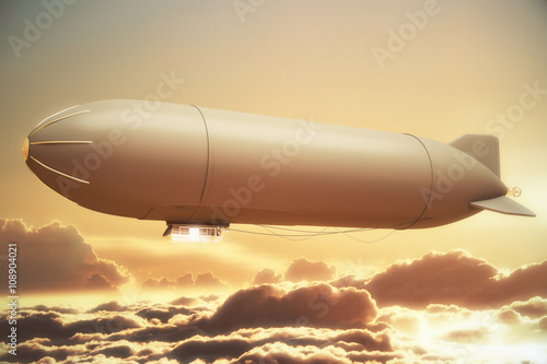 Golden airship