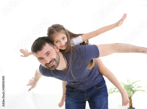 Father and daughter having ...