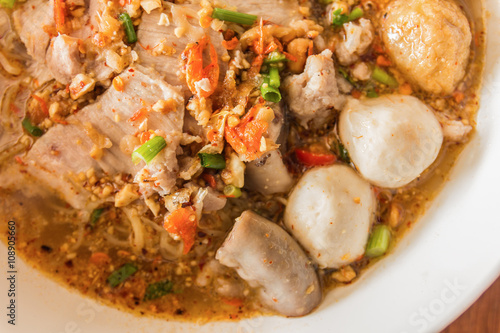 Thai noodle soup,Tom Yum , Thai Food