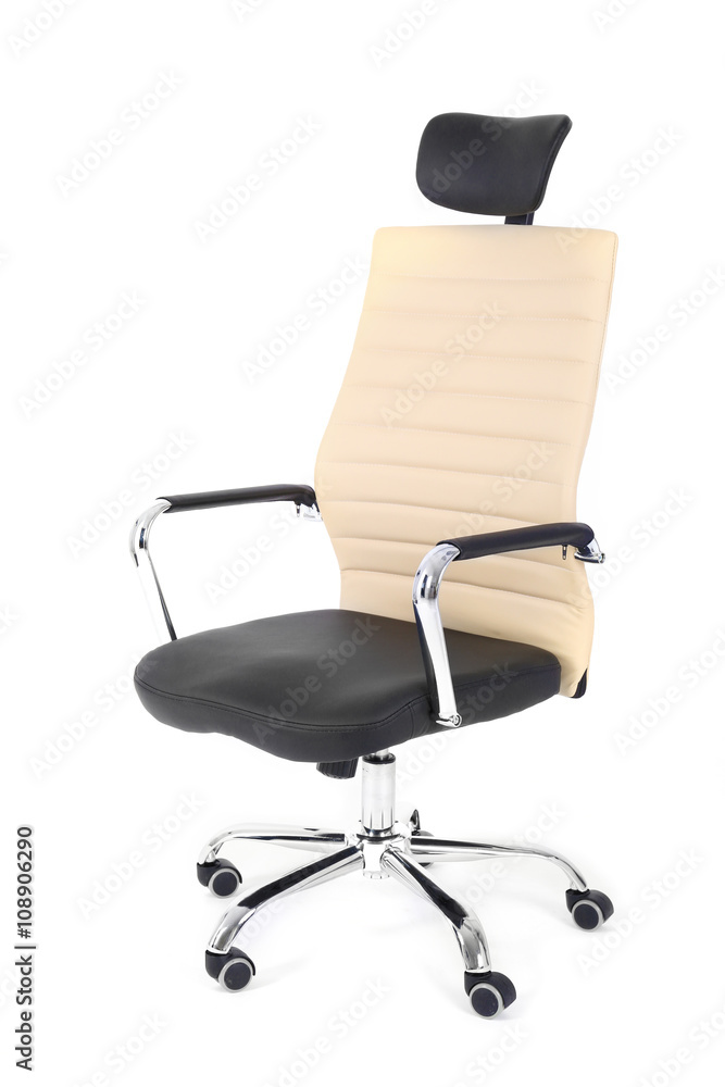 New office chair isolated on white New office chair isolated on white