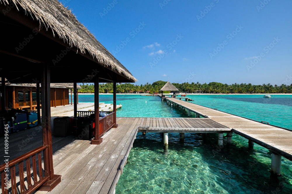 beautiful beach and tropical sea.