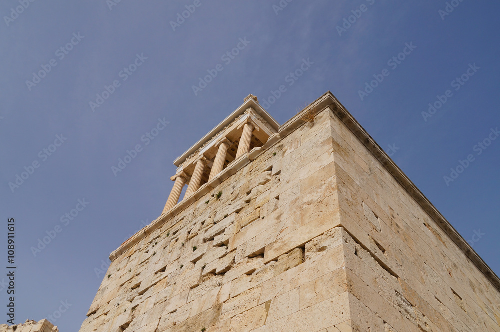 Propylaea, the monumental entrance of acropolis, Athens.