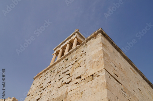 Propylaea  the monumental entrance of acropolis  Athens.