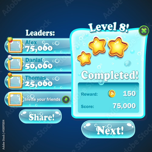 Mission completed game window