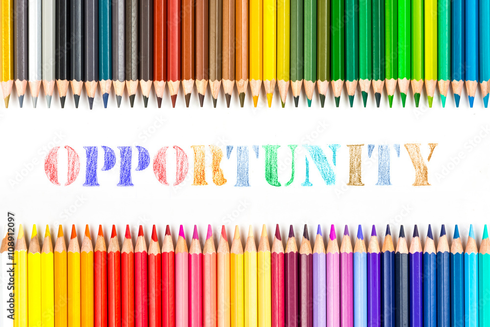 Opportunity drawing by colour pencils Opportunity drawing by colour pencils