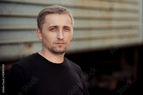 portrait of young worker