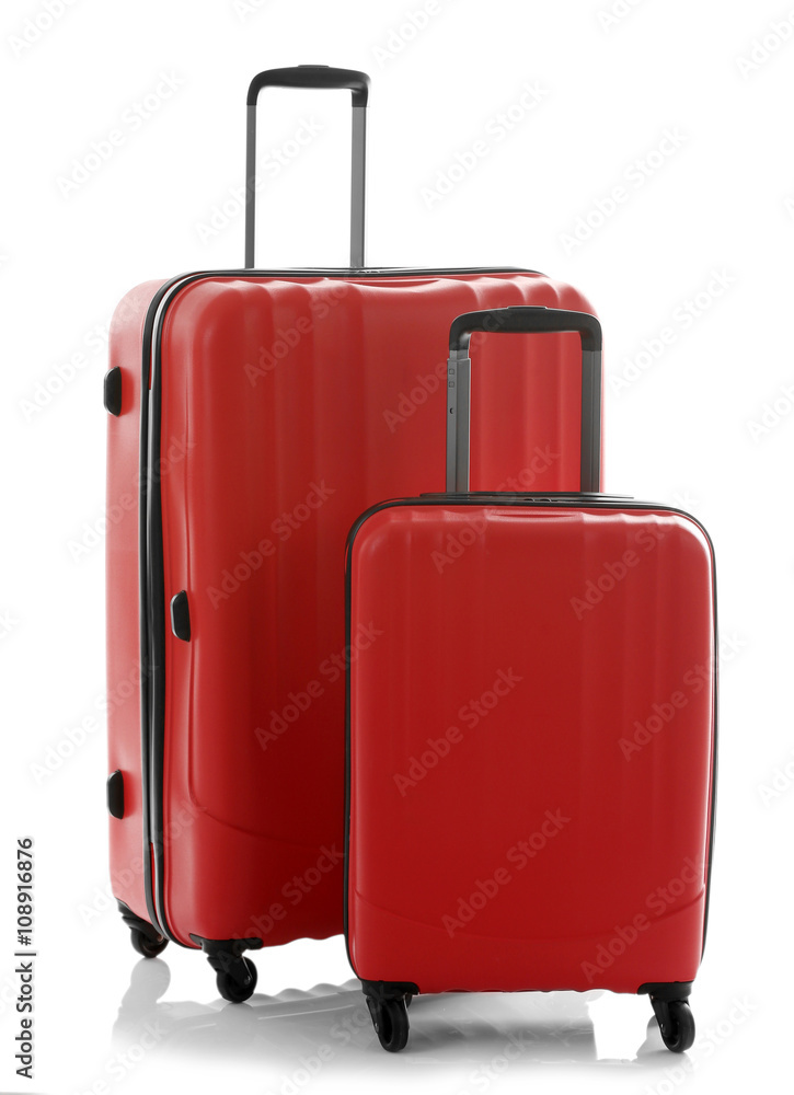 Suitcases isolated on white Suitcases isolated on white