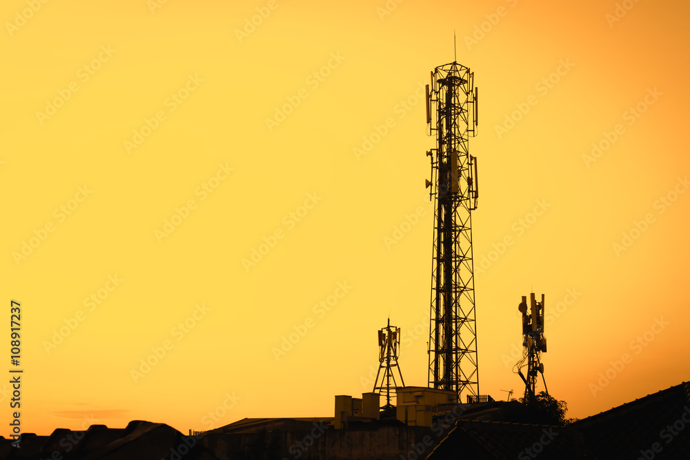 Obraz premium Radio Telecommunication Infrastructure Towers