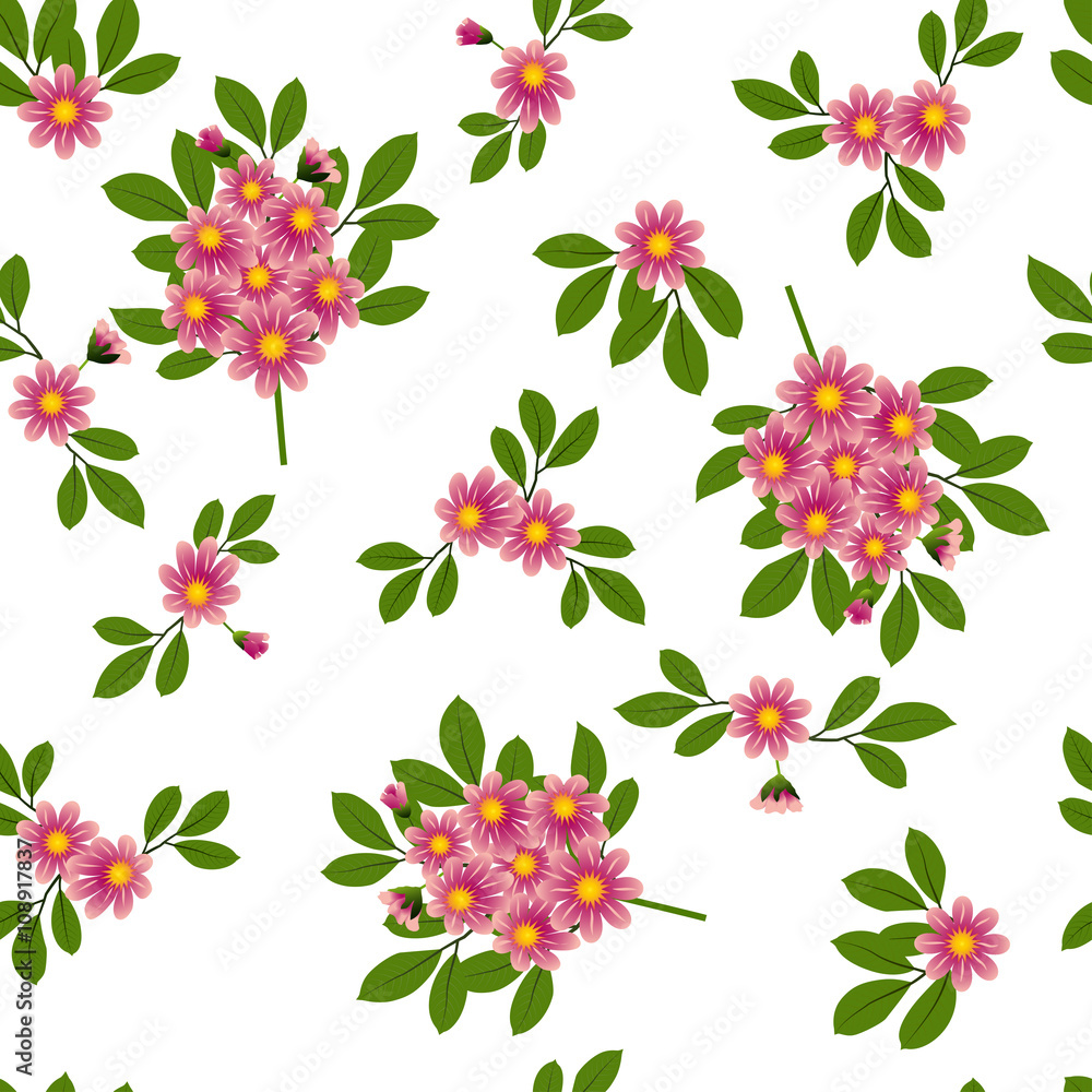 Pattern pink flowers Pattern pink flowers