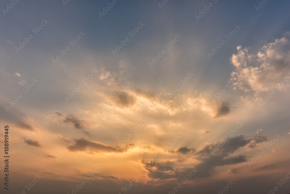 Sunset sky background