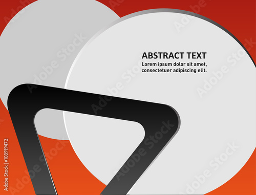 Orange, black background graphic curve line for text and message modern web design
